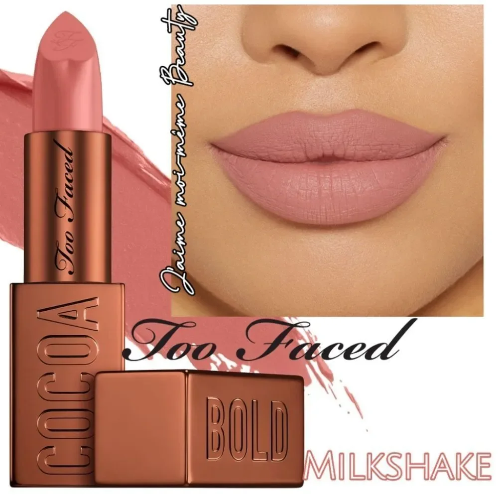 Too Faced Cocoa Bold Lipstick-Milkshake (Muted Neutral Pink)